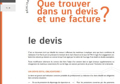 Que trouver dans un devis ou une facture de travaux ?