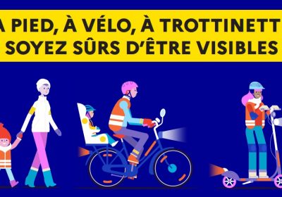 Piétons, cyclistes et trotinettistes, soyez plus visibles !