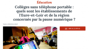 Collèges sans téléphone portable : quels sont les établissements de l’Eure-et-Loir et de la région concernés par la pause numérique ?