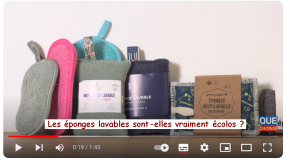 Les éponges lavables sont-elles vraiment écolos? (vidéo 1.43)