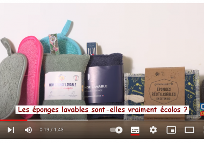 Les éponges lavables sont-elles vraiment écolos? (vidéo 1.43)